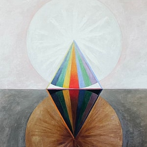Hilma af Klint exhibition poster - The Swan - abstract - Swedish female museum artist - art print
