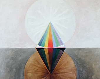 Hilma af Klint exhibition poster - The Swan - abstract - Swedish female museum artist - art print