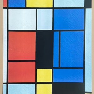 Piet Mondrian exhibition poster Tableau No. 1 museum artist art print image 2