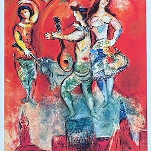 Marc Chagall exhibition poster - Metropolitan Opera - Lincoln Center - French Art - museum artist - art print - reproduction