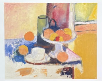 Manifesto della mostra Henri Matisse - Natura morta con arance - Arte francese - artista del museo - stampa artistica