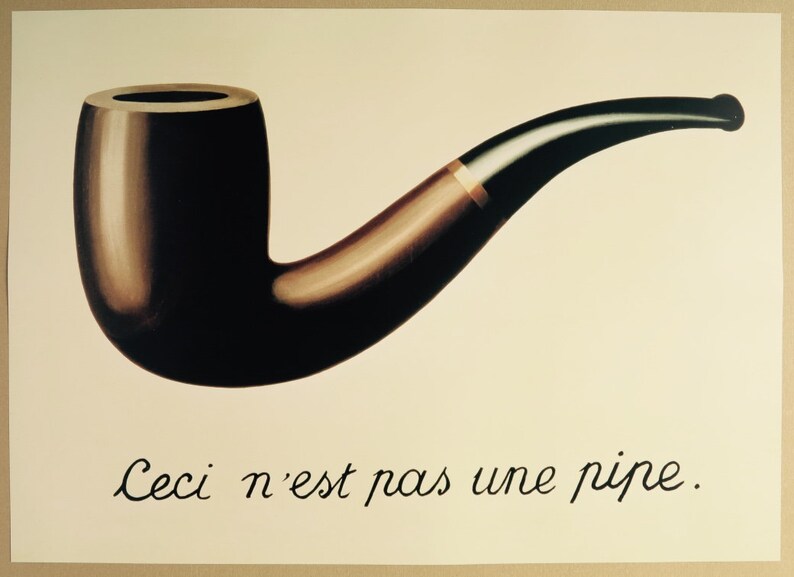 Rene Magritte Ausstellung Plakat La Trahison des Images Etsy