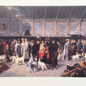 Cartel de la exposición de George Earl - Going North - King Cross Station 1893 - artista del museo - impresión artística - Londres - historia - estación de tren