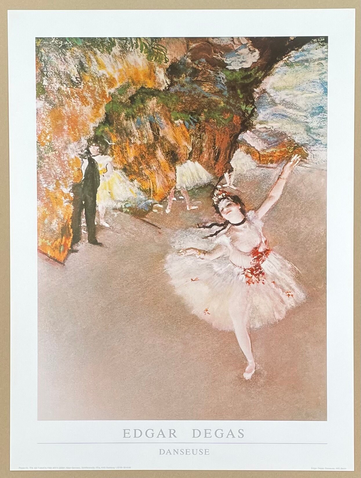 Edgar Degas Exhibition Poster - Danseuse - Dancer - Ballet