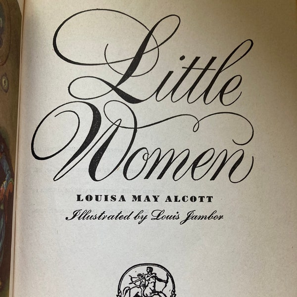 Little Women Copyright 1947 / Illustrated by Louis Jambor / Illustrated Junior Library / Little Women Vintage Book / Gift / Book Lovers