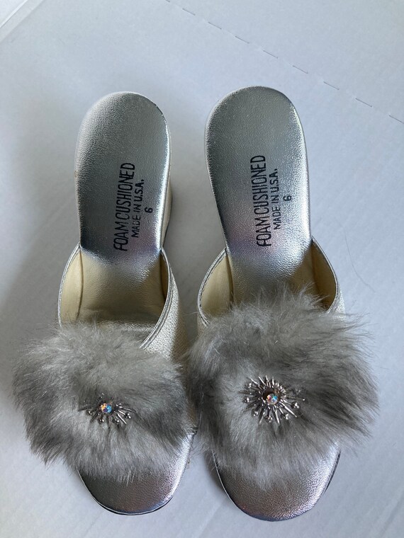 boudoir wedge slippers