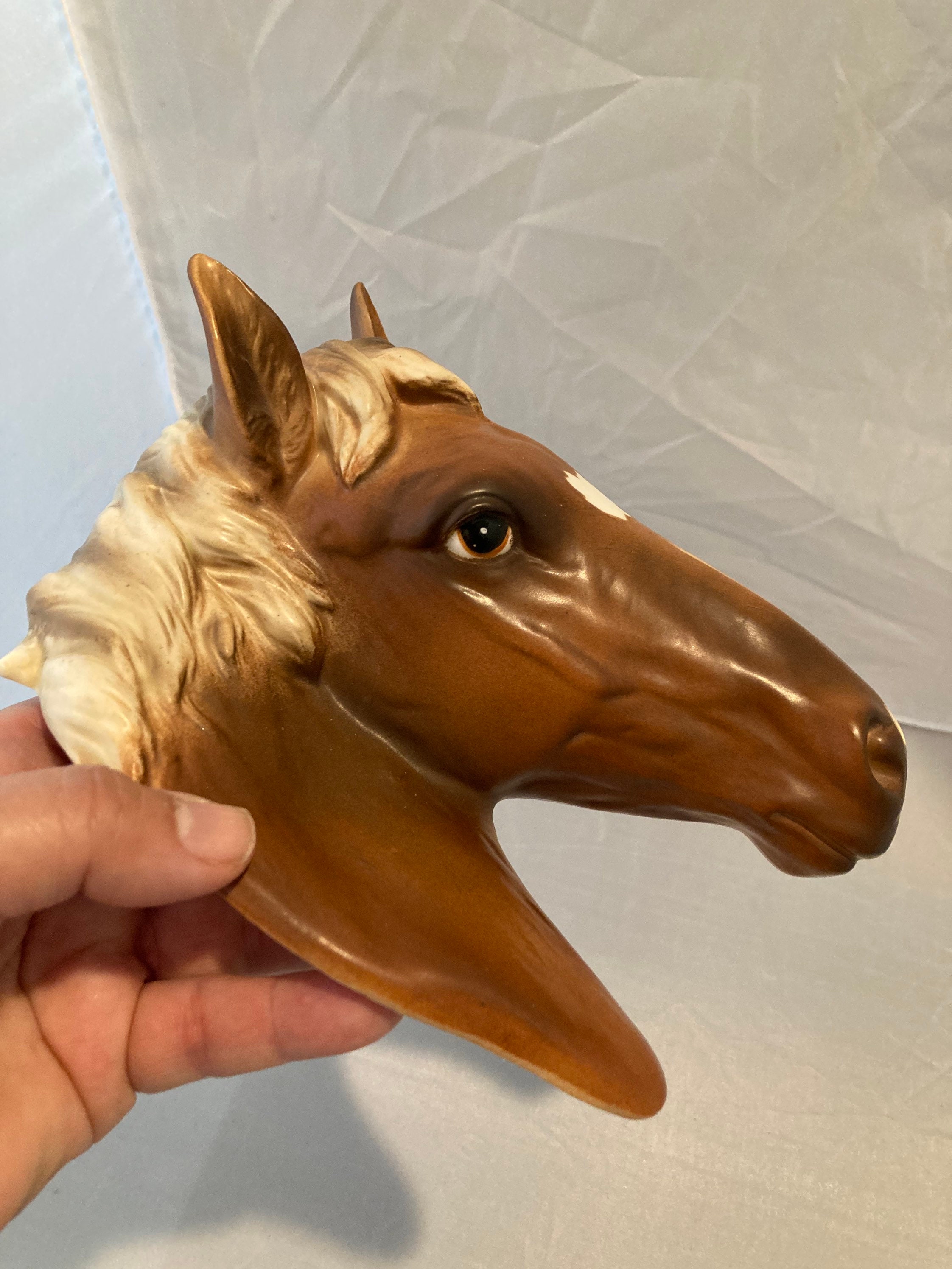 Mid Century Decor Ceramic Horse Head Wall Plaque Vintage Etsy