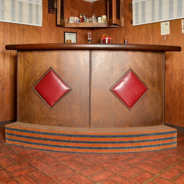 Vintage midcentury arco frente barra independiente