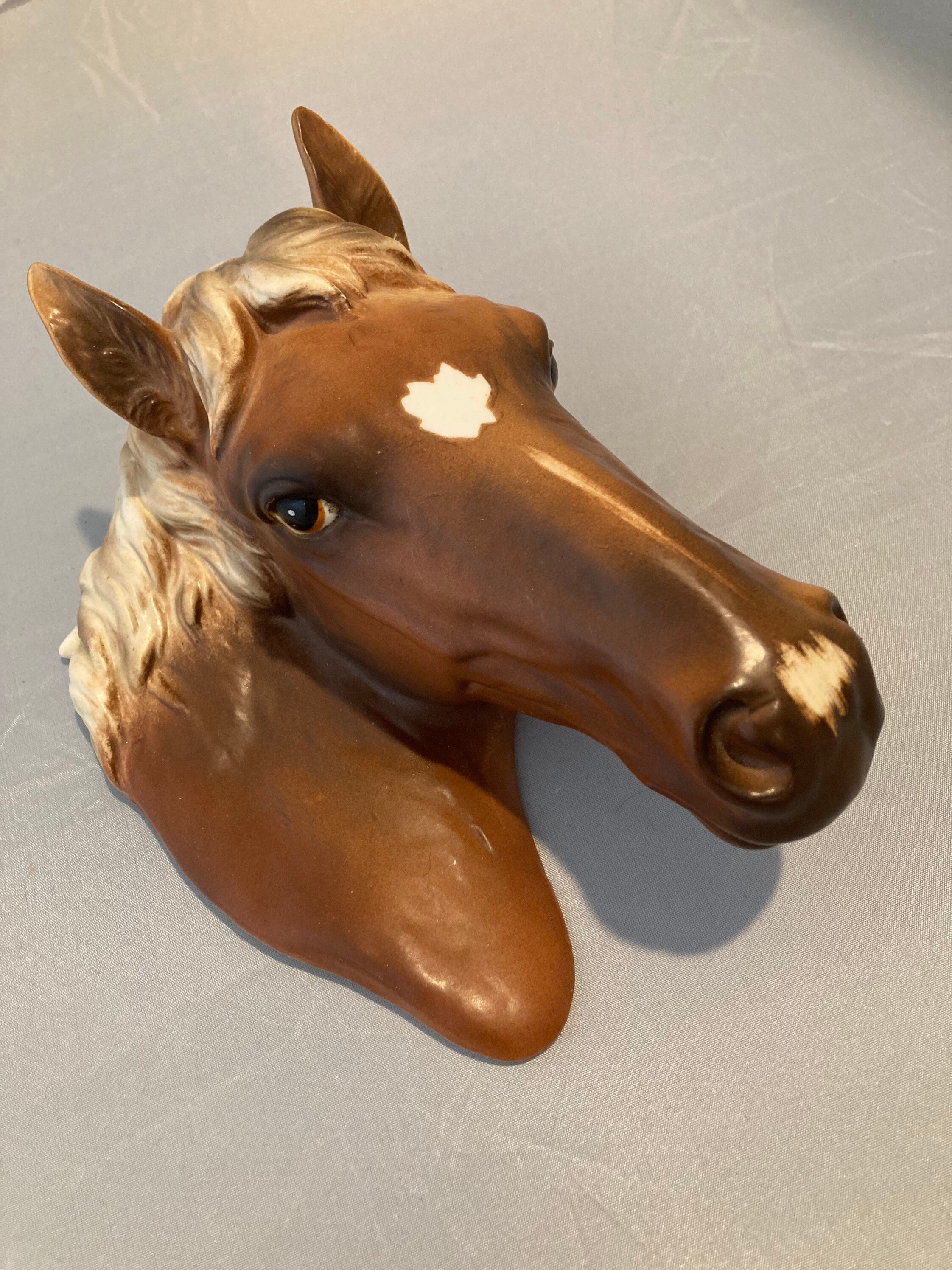 Mid Century Decor Ceramic Horse Head Wall Plaque Vintage Etsy