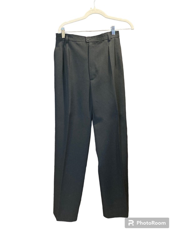 YSL Tuxedo Pants / Rive Gauche / Black Pants / Si… - image 1