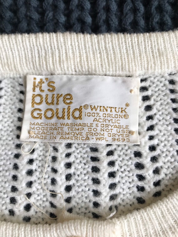 Vintage Cardigan / Ivory Sweater /  “It’s Pure Go… - image 2