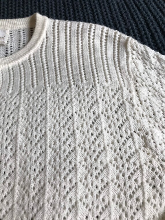 Vintage Cardigan / Ivory Sweater /  “It’s Pure Go… - image 3