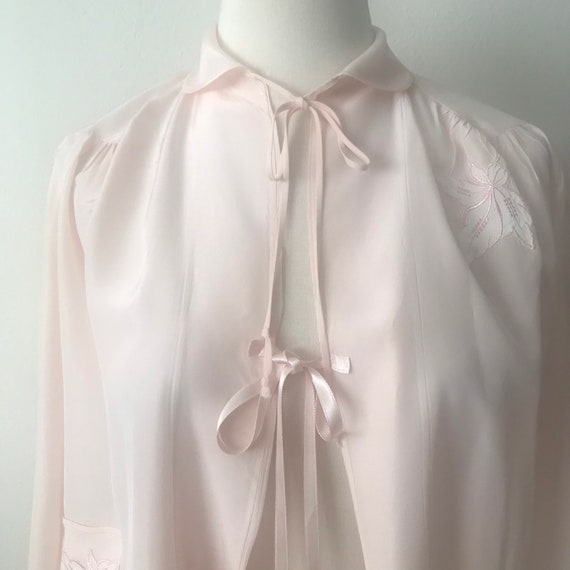 Boudoir 1930s Vintage / 1930s Lingerie / Pink Sil… - image 1