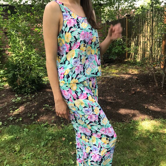 Christian Dior shear floral pajama set