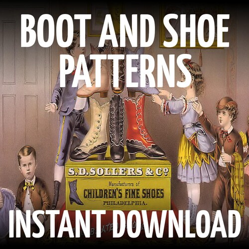 Boot and Shoe Patterns Make Boots Make Shoes Vintage Boots Etsy