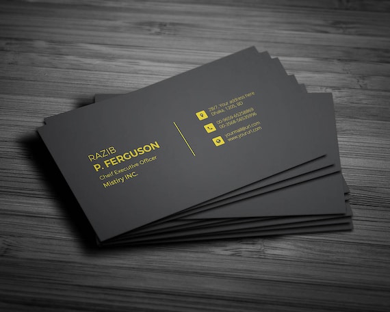 Business Card Minimal design stationary identity template ...