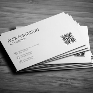 Visitekaartje Minimaal ontwerp stationaire identiteit sjabloon in PSD, AI, EPS, Pdf Instant Download