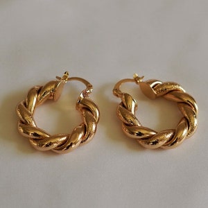 Twist Hoop Earrings