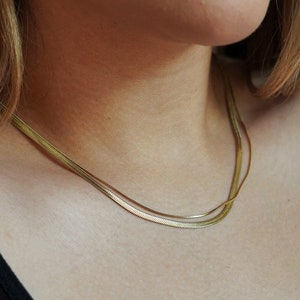 Snake Necklace Double Chain
