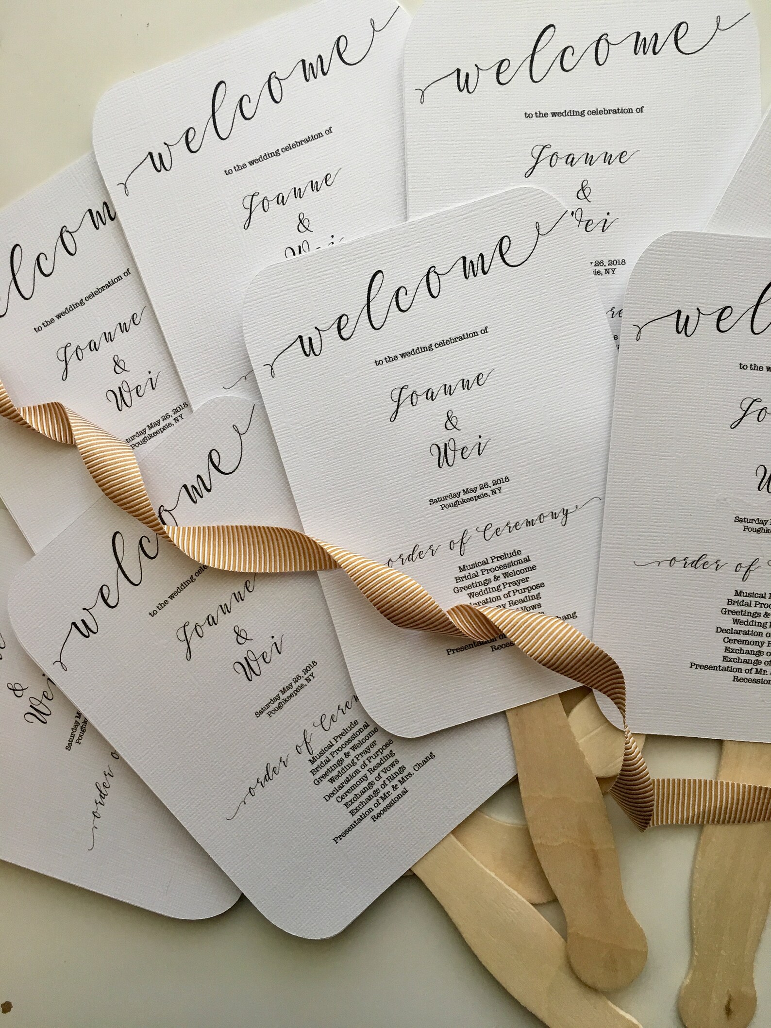 Wedding Program Fan, Wedding Fan, Wedding Program, Simple Wedding ...