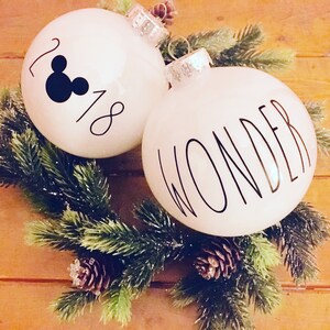 Rae Dunn inspired ornaments, Farmhouse Christmas ornament, Rae Dunn Christmas, Rae Dunn inspired ornaments, Custom name ornaments, Ornaments