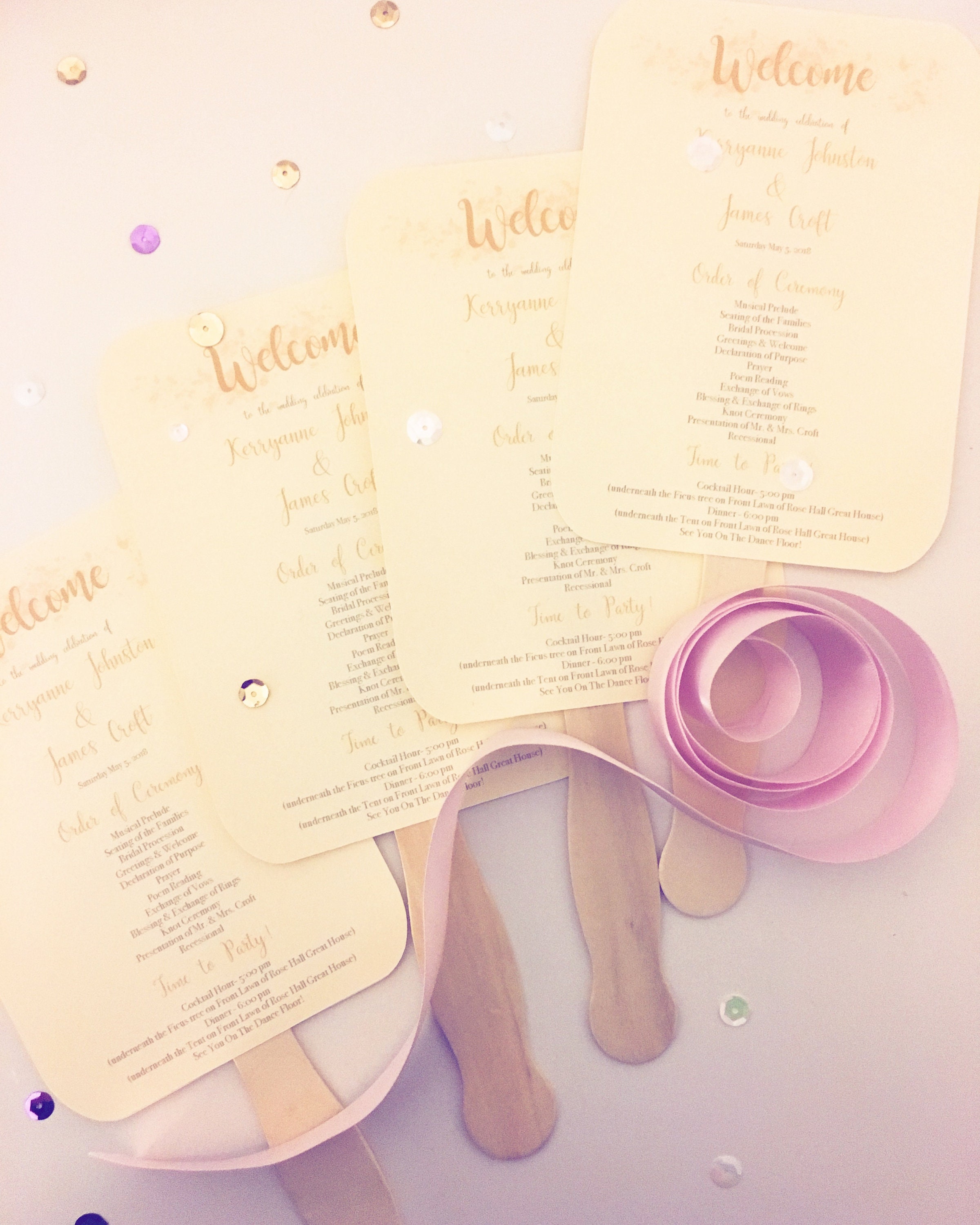 Wedding program fans, Wedding fans, Wedding programs, Wedding Program, Fully Assembled Wedding Program Fan, Budget wedding, paddle fans