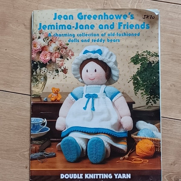 Jean Greenhowe's Jemima-Jane and Friends ~ A charming collection of old-fashioned dolls and teddy bears. Knitted Toys and Dolls to Knit