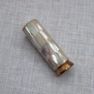 Perlmutt Lippenstift Etui ~ Vintage Mid Century