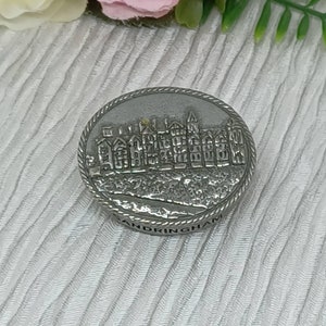 Pewter Trinket Box from Sandringham House Norfolk ~ Royal Memoribilia ~ King Charles Home ~ Pill Box