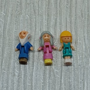 Polly Pocket Dolls ~ From Polly's Funtime Clock ~ Mr Time & Mrs Chime Figures ~ Sold Separately (X)