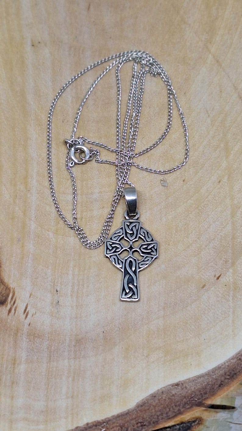 Sterling Silver Celtic Knot Ringed Cross Necklace ~ Pendant (C20) - Etsy