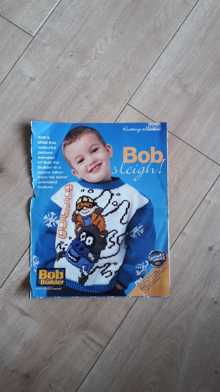 bob the builder jumper knitting pattern
