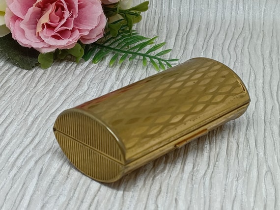 Kigu Cigarette Case Gold Tone with Diamond Wavy L… - image 5