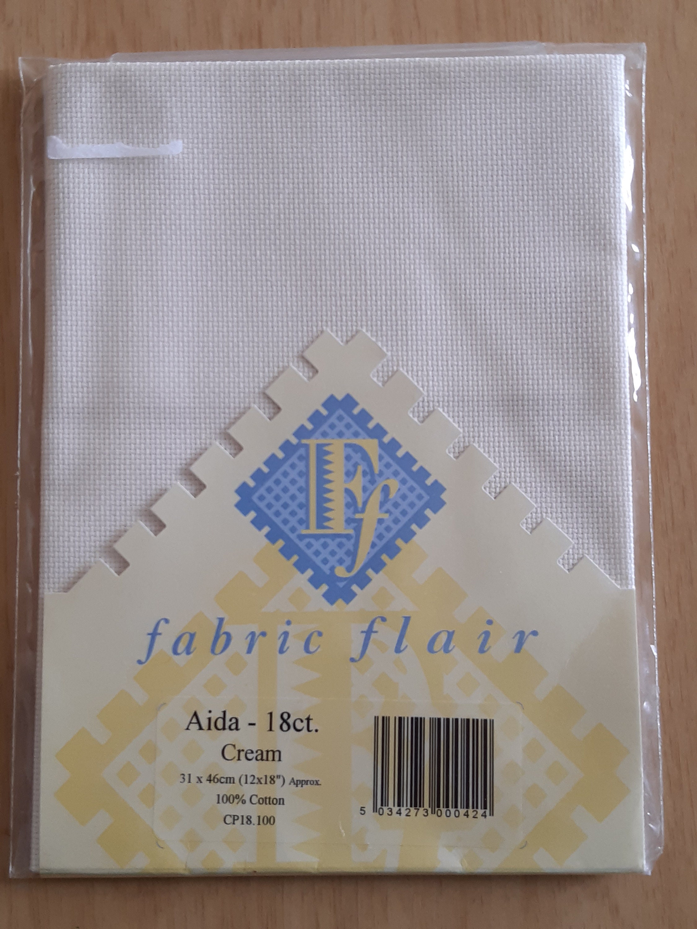 Cream Aida Fabric 16 count 12 x 18 by Fabric Flair Etsy