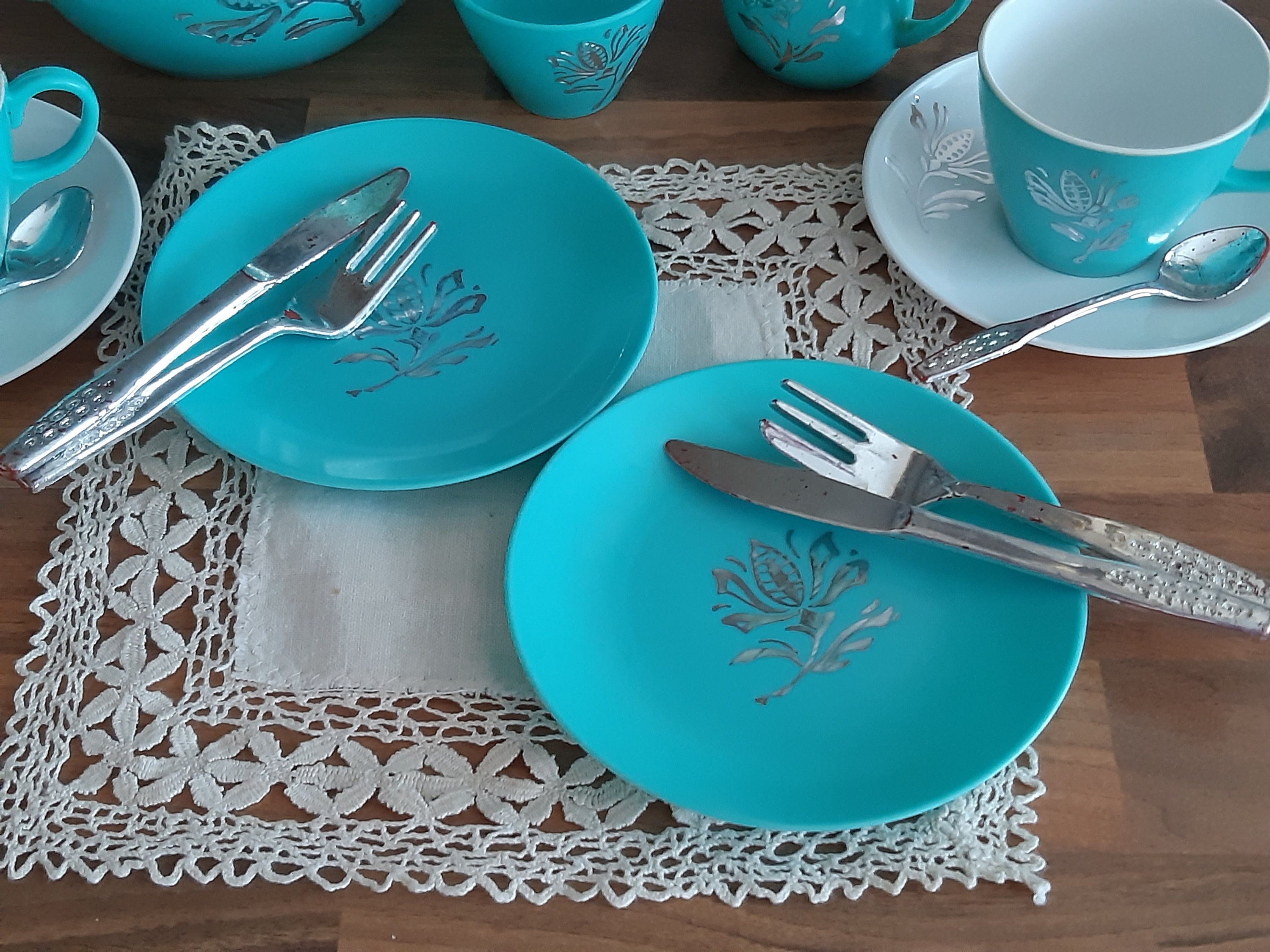 Child's Tea Set Tea for 2 Vintage Tea Set Doll's Etsy