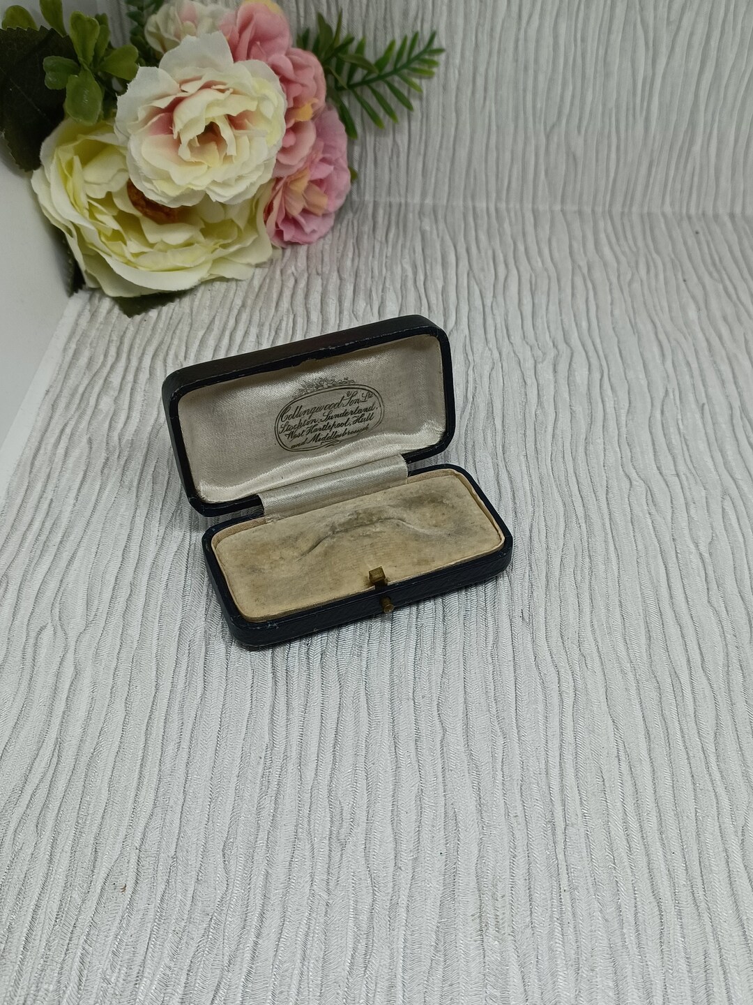 Scatola portagioie antica vuota di Collingwood Son Ltd di