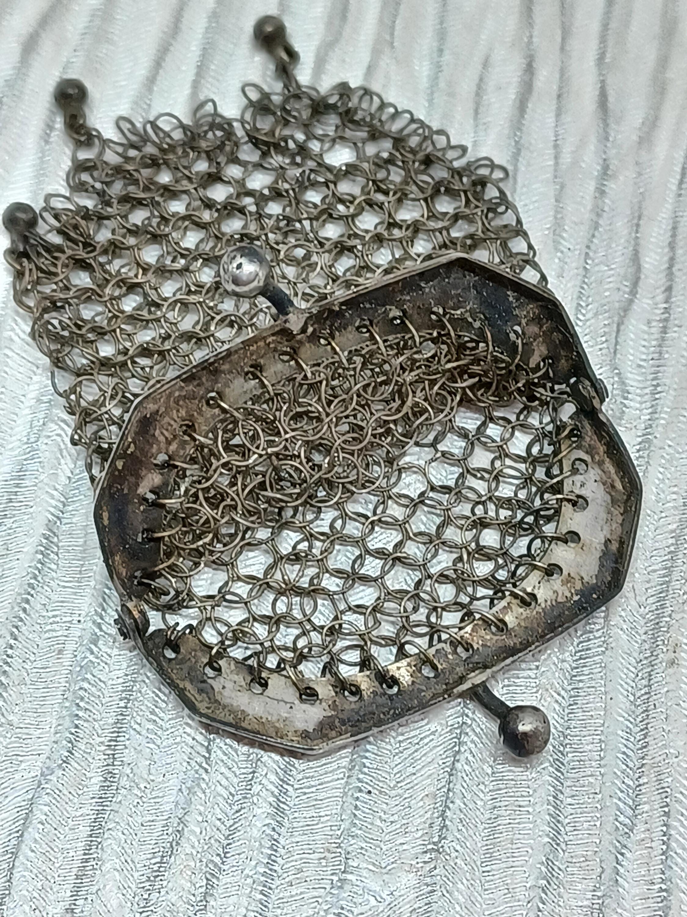Silver Chatelaine Chainmail Coin Purse - Etsy