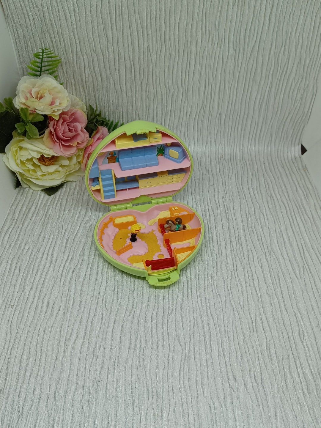 Polly Pocket Polly's Pony Club 1989, Vert Lime Foncé, Jouet Vintage #geektradep