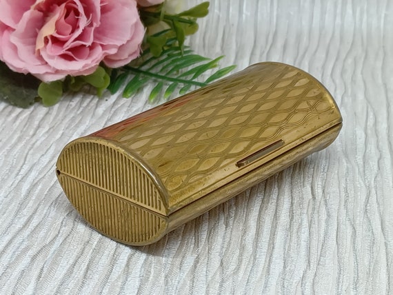 Kigu Cigarette Case Gold Tone with Diamond Wavy L… - image 6