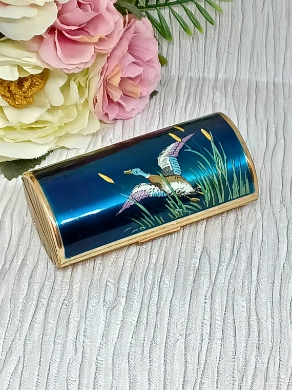 Kigu Cigarette Case with a Mallard Duck and Reeds… - image 2