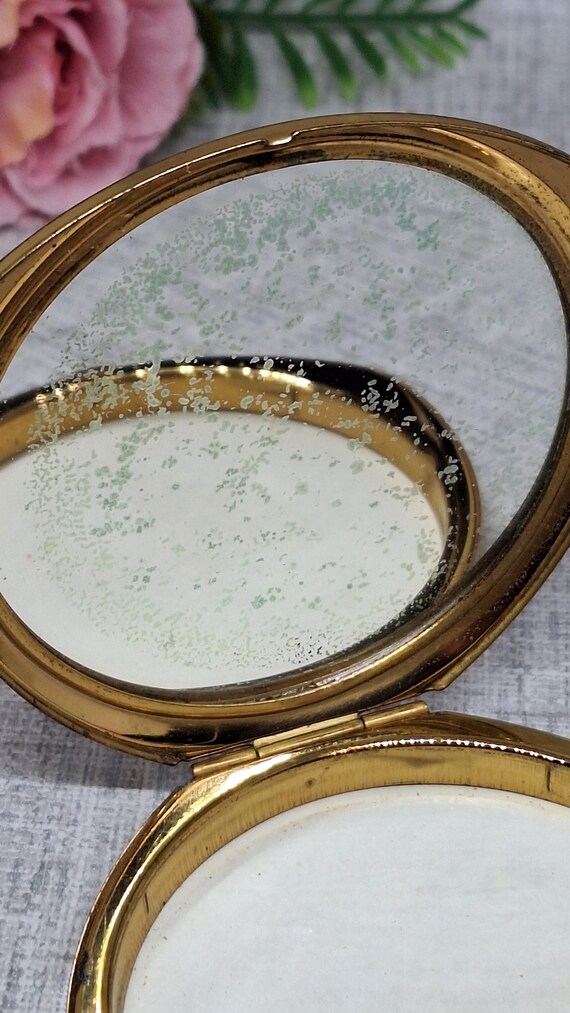 Stratton Compact Mirror ~ Shell Convertible with … - image 7