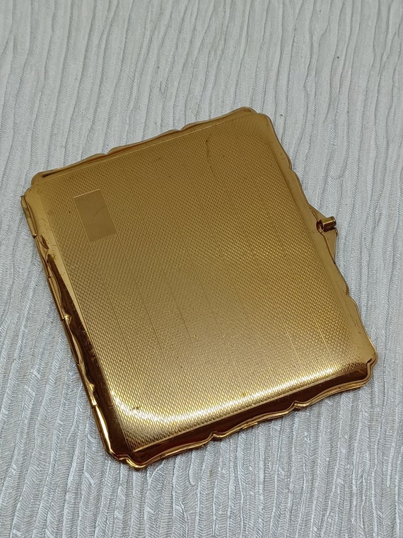 Stratton Cigarette Case in Gold Tone with an Engi… - image 3