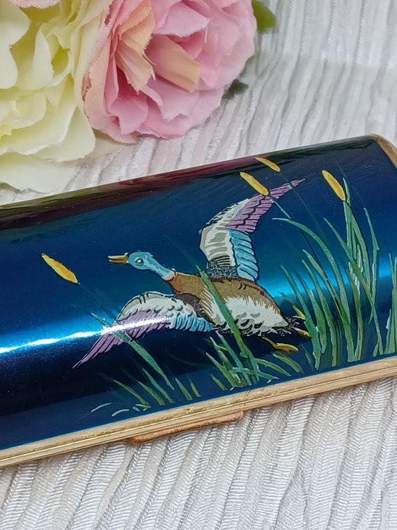 Kigu Cigarette Case with a Mallard Duck and Reeds… - image 4