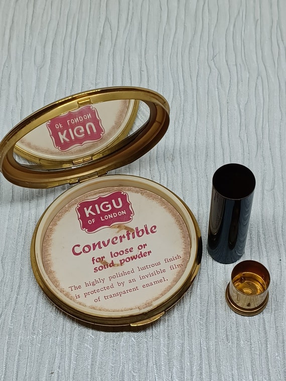 Kigu Compact & Lipstick Set in Blue with Mallard … - image 6