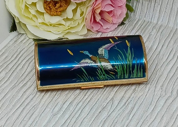 Kigu Cigarette Case with a Mallard Duck and Reeds… - image 3