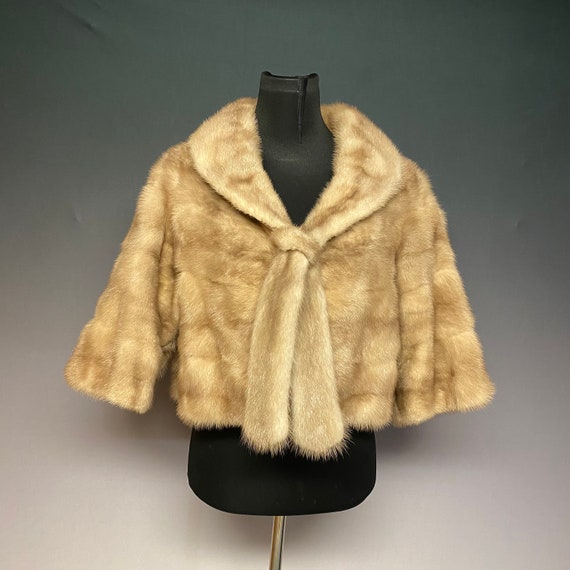 Tourmaline Mink Stole by Leslie Wise Furs Small/M… - image 1