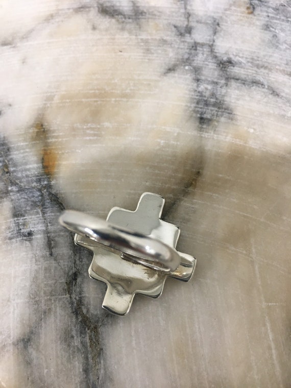 Handmade Multi-stone Adjustable 950 Peruvian Silv… - image 4