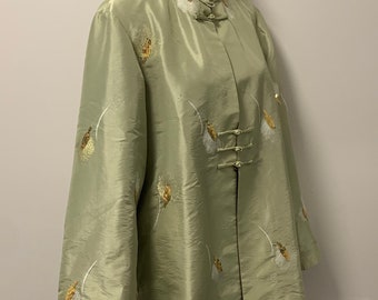 satin evening coat