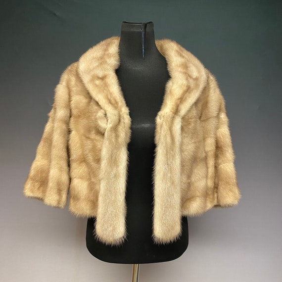 Tourmaline Mink Stole by Leslie Wise Furs Small/M… - image 6