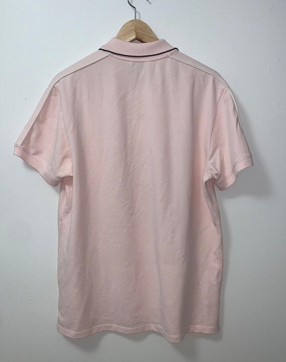 Club Monaco Mens Pink piped shoulder polo in very… - image 3